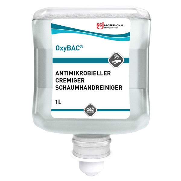 OxyBAC® FOAM Wash antimikrobieller Schaumreiniger 6 x 1 Liter OxyBAC® FOAM Wash antimikrobieller Schaumreiniger 6 x 1 Liter