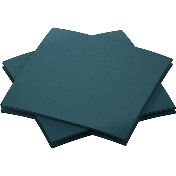 Duni Dunisoft®-Serviette 20 x 20 cm Ocean Teal (180 Stück) online kaufen - Verwendung 2