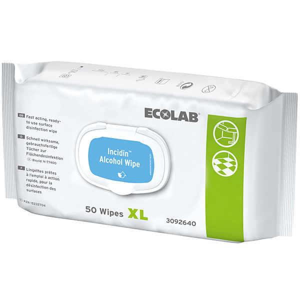 ECOLAB Incidin™ Alcohol Wipes XL Desinfektionstücher 50 Stück ECOLAB Incidin™ Alcohol Wipes XL Desinfektionstücher 50 Stück