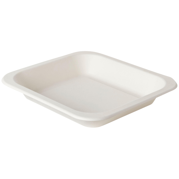 Bagasse Menüschale eckig Bagasse Menüschale eckig