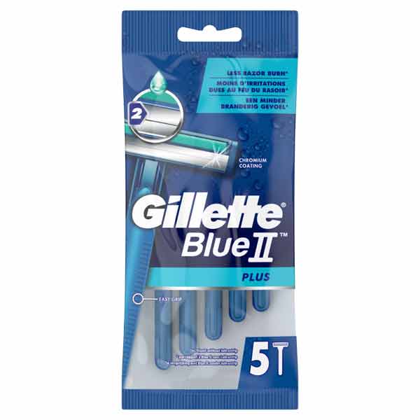 Gillette Einwegrasierer Blue II Plus 5er-Pack
