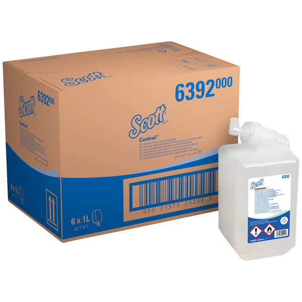 Scott® Control™ Händedesinfektions-Schaum 6 x 1 Liter Scott® Control™ Händedesinfektions-Schaum 6 x 1 Liter