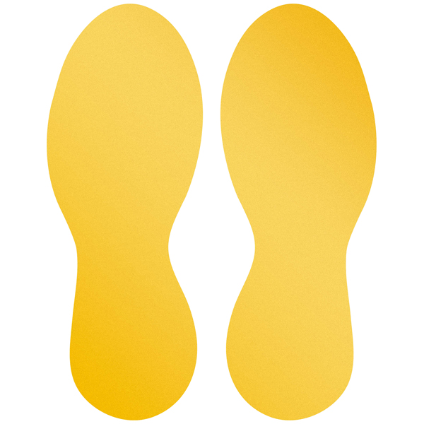 Durable Bodenmarkierungsform "Fuß" gelb Durable Bodenmarkierungsform "Fuß" gelb