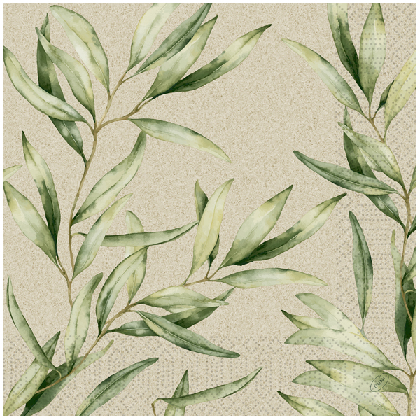 Duni Tissue-Serviette 40 x 40 cm Foliage (250 Stück)