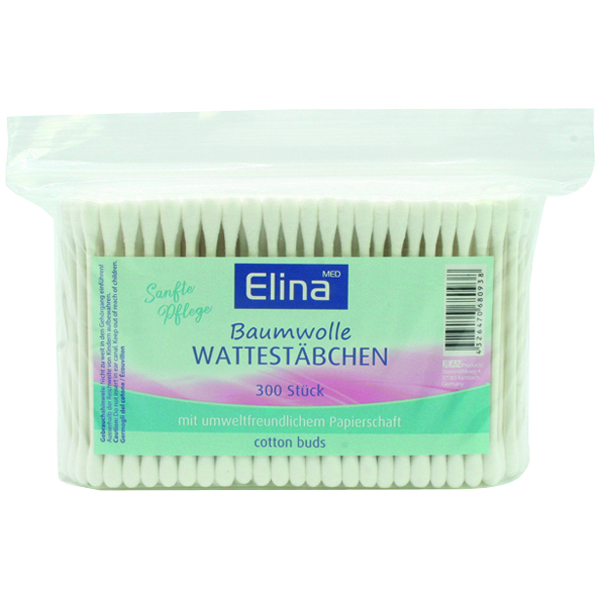 Vorschau: Elina Wattestäbchen (300 Stück) online kaufen - Verwendung 1