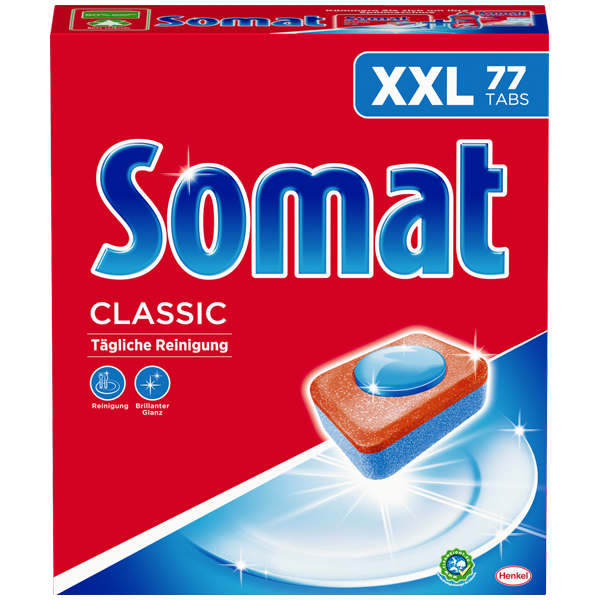 Vorschau: Somat Classic Tabs Maschinenspültabs XXL (77 Stück) online kaufen - Verwendung 1