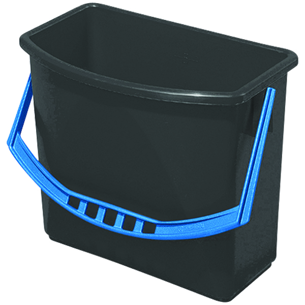 Vorschau: VM Orbit Eimer anthrazit 6l Rezyklat Griff blau für Reinigungswagen online kaufen - Verwendung 1