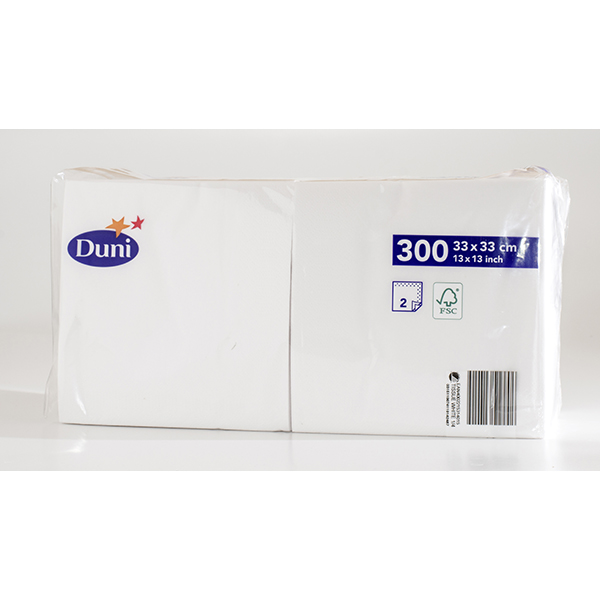 Duni Tissue-Serviette 33 x 33 cm Weiß (300 Stück) online kaufen - Verwendung 2