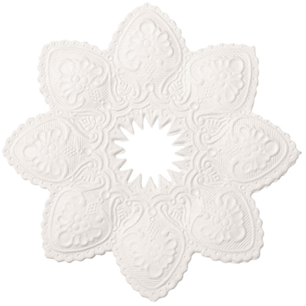 Kerzenmanschette weiß 10 cm Kerzenmanschette weiß 10 cm