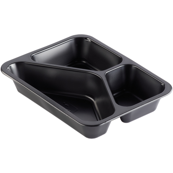 Duni Menüschale 3-geteilt schwarz 930 ml Duni Menüschale 3-geteilt schwarz 930 ml