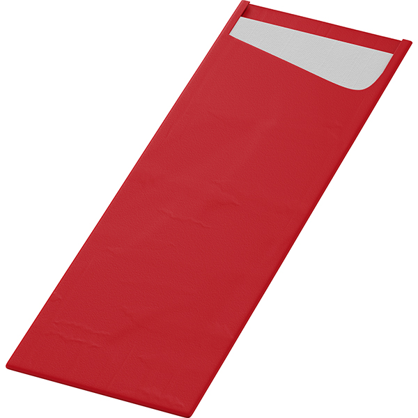 Vorschau: Duni Dunisoft-Bestecktasche Sacchetto Slim 7 x 23 cm Rot (60 Stk) online kaufen - Verwendung 2