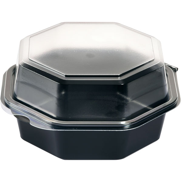 Duni Octaview® Schale 580 ml schwarz (mit Deckel) Duni Octaview® Schale 580 ml schwarz (mit Deckel)