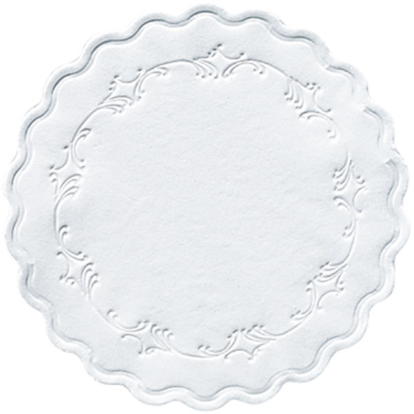 Duni Untersetzer rund 9 cm Weiß (500 Stück)