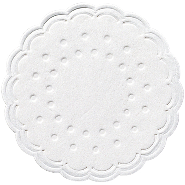 Duni Untersetzer 7,5 cm Weiß (250 Stück)