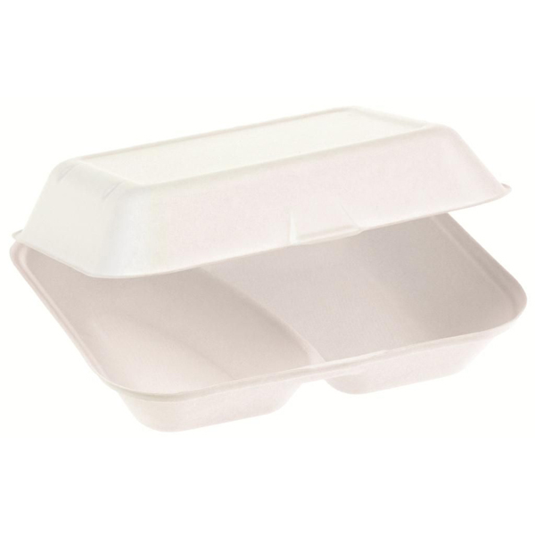 naturesse® Foodbox 2-geteilt 235 x 195 x 75 mm Weiß (125 Stück) naturesse® Foodbox 2-geteilt 235 x 195 x 75 mm Weiß (125 Stück)