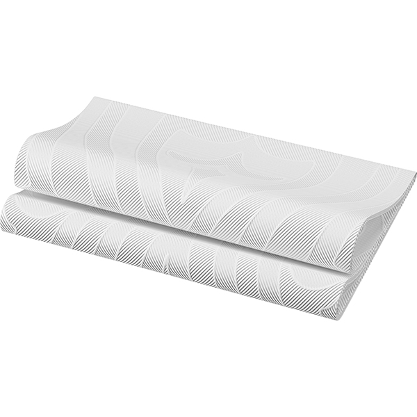 Vorschau: Duni Elegance Serviette Lily 40 x 40 cm Weiß (40 Stück) online kaufen - Verwendung 2
