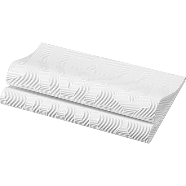 Vorschau: Duni Elegance®-Serviette Crystal 48 x 48 cm Weiß (40 Stück) online kaufen - Verwendung 1