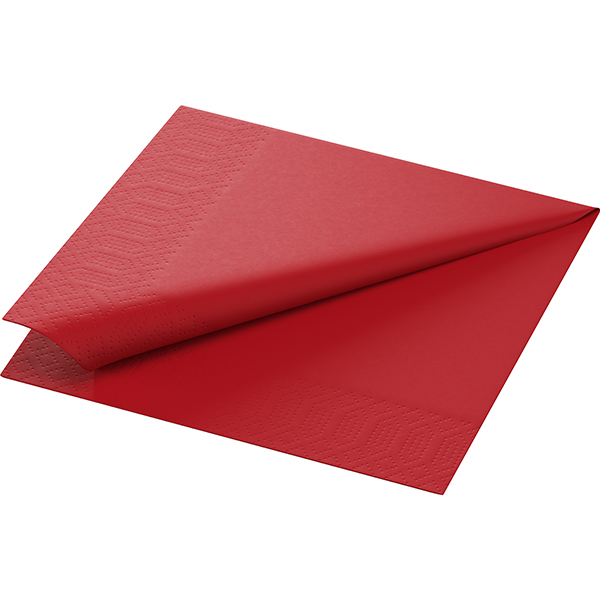 Vorschau: Duni Tissue-Serviette 33 x 33 cm Rot (500 Stück) online kaufen - Verwendung 2