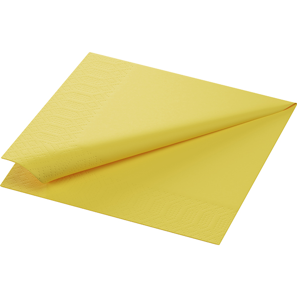 Duni Tissue-Serviette 33 x 33 cm Gelb (500 Stück) online kaufen - Verwendung 2