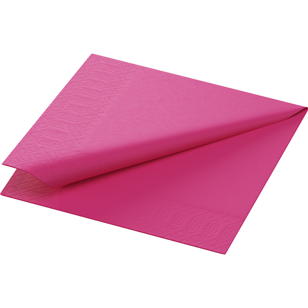 Vorschau: Duni Tissue-Serviette 24 x 24 cm Fuchsia (250 Stück) online kaufen - Verwendung 2