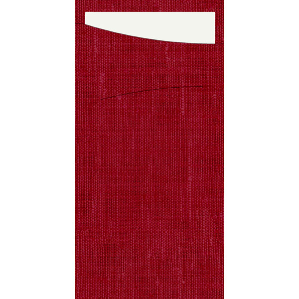 Vorschau: Duni Dunisoft® Bestecktasche 11,5 x 23 cm Bordeaux (60 Stück) online kaufen - Verwendung 1