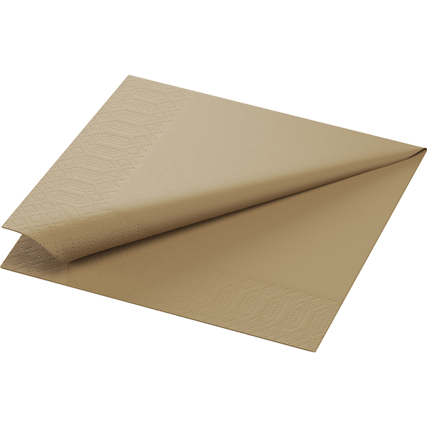 Vorschau: Duni Tissue-Serviette 33 x 33 cm Eco Brown (250 Stück) online kaufen - Verwendung 3