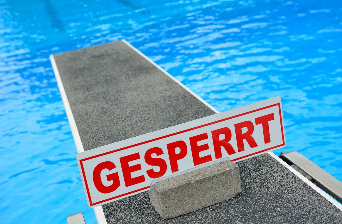 Sprungbrett gesperrt