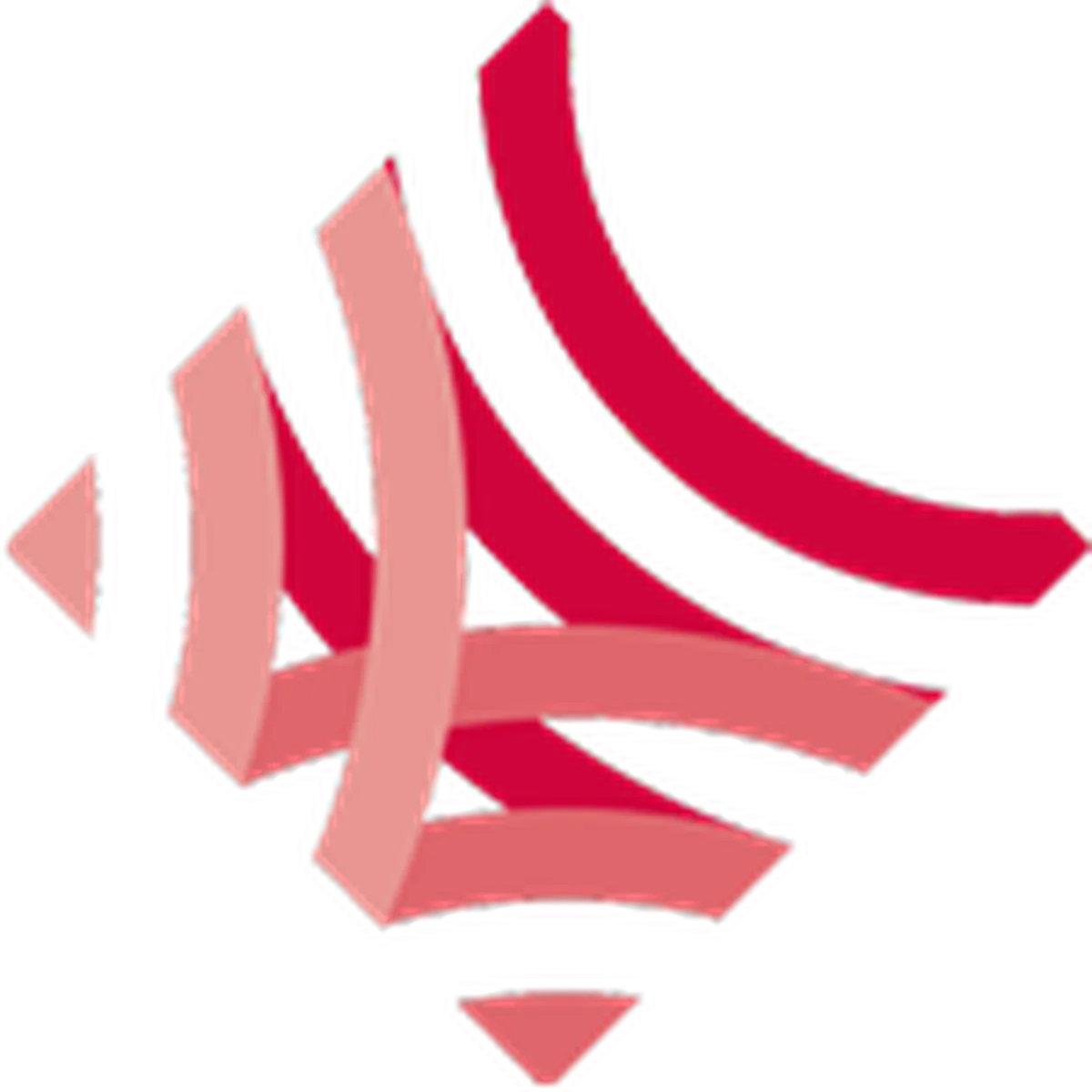 Logo Rheinischer Verein, Bildmarke aus roten Bögen