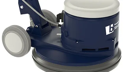 Metallgehäuse der Einscheibenmaschine in Nahaufnahme