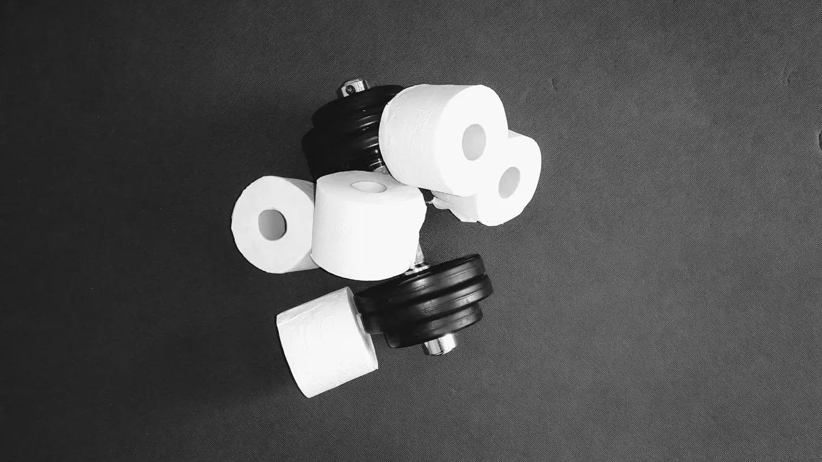 Toilettenpapier Workout