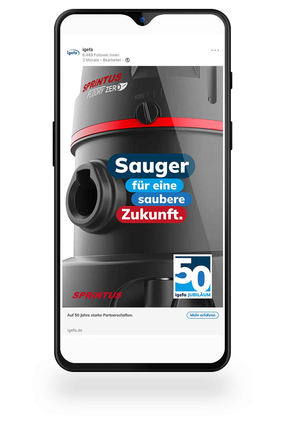 50 Jahre igefa - wir feiern zusammen mit Sprintus!