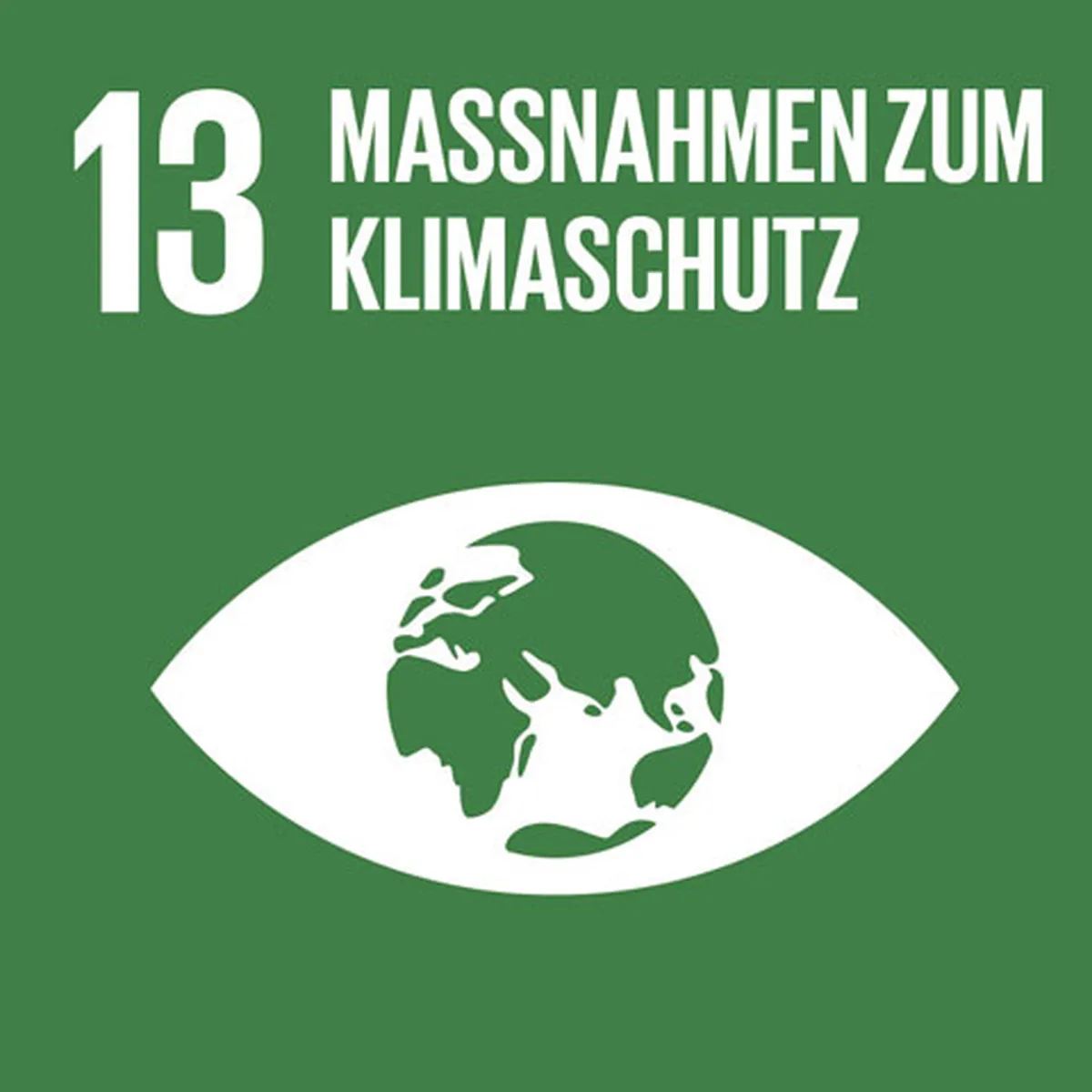 Logo Nachhaltigkeitsziel 13: Maßnahmen zum Klimaschutz