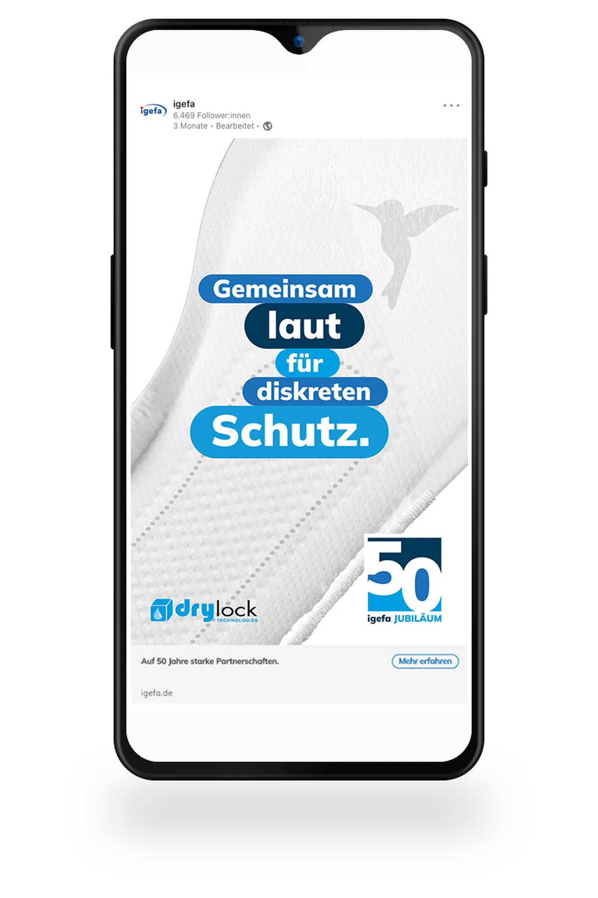 50 Jahre igefa - wir feiern zusammen mit Drylock!